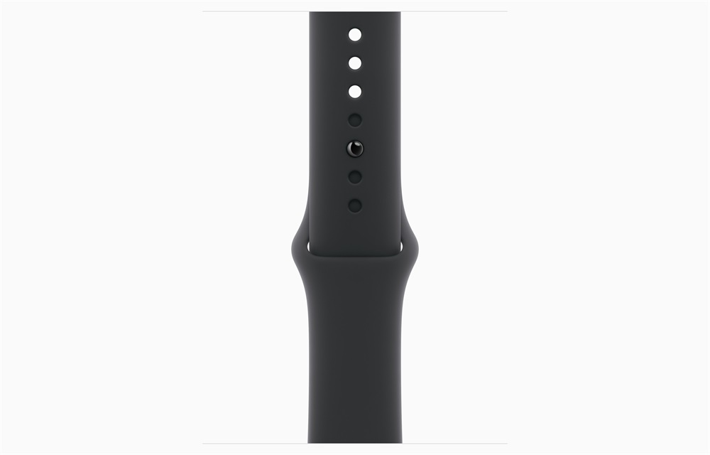 Apple Watch S10 GPS (46mm) kozmoszfekete alumínium tok, fekete sportszíj (S/M) okosóra