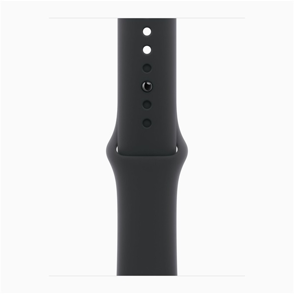 Apple Watch S11 GPS-es (42mm) kozmoszfekete alumínium tok, fekete M/L sportszíjas okosóra