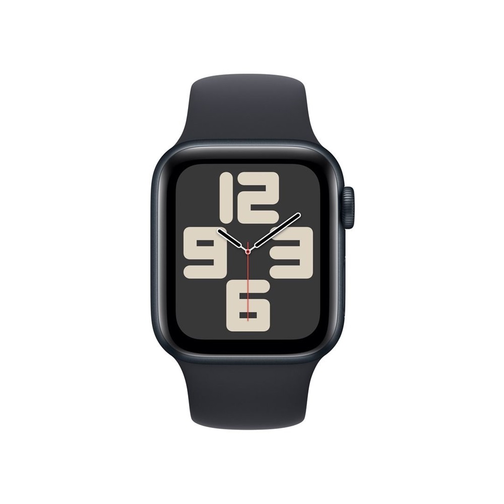 Apple Watch SE2 v2 GPS (40mm) éjfekete alumínium tok , éjfekete sport szíj (M/L) okosóra (Újszerű)