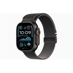 Apple Watch Ultra2 v2 Cellular (49mm) fekete titán tok, fekete Titán milánói szíj (L) okosóra