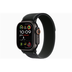 Apple Watch Ultra2 v2 Cellular (49mm) fekete titán tok, fekete terep pánt (S/M) okosóra
