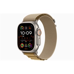 Apple Watch Ultra2 v2 Cellular (49mm) natúr titán tok, drapp alpesi pánt(L) okosóra