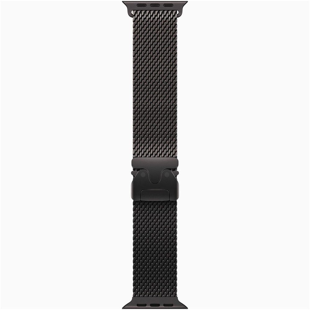 Apple Watch Ultra 3 Cellular (49mm) fekete titánium tok, fekete M milánói szíjas okosóra