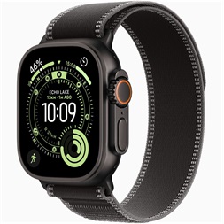 Apple Watch Ultra 3 Cellular (49mm) fekete titánium tok, fekete S/M terep pánt okosóra