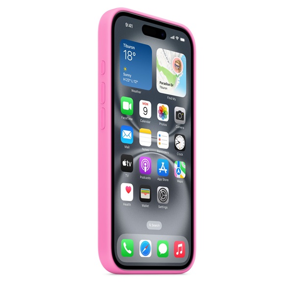 Apple mdgm4zm/a iPhone 16 bazsarózsa szilikon hátlap
