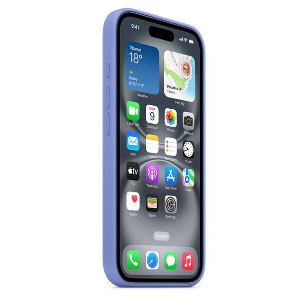 Apple mdgq4zm/a iPhone 16 meténglila szilikon hátlap