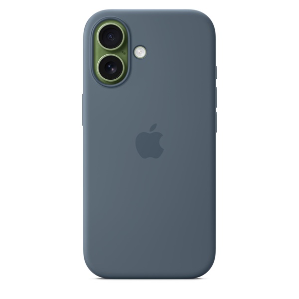 Apple mgew4zm/a iPhone 17 MagSafe acélkék szilikon tok