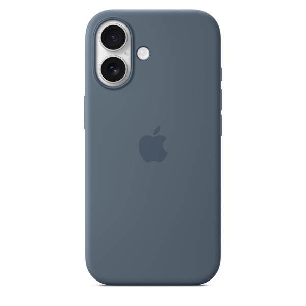 Apple mgew4zm/a iPhone 17 MagSafe acélkék szilikon tok