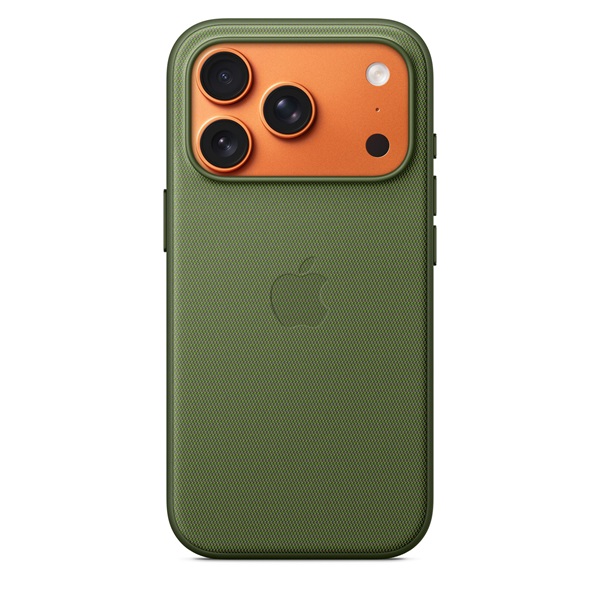 Apple mgf74zm/a iPhone 17 Pro TechWoven MagSafe zöld szövet tok