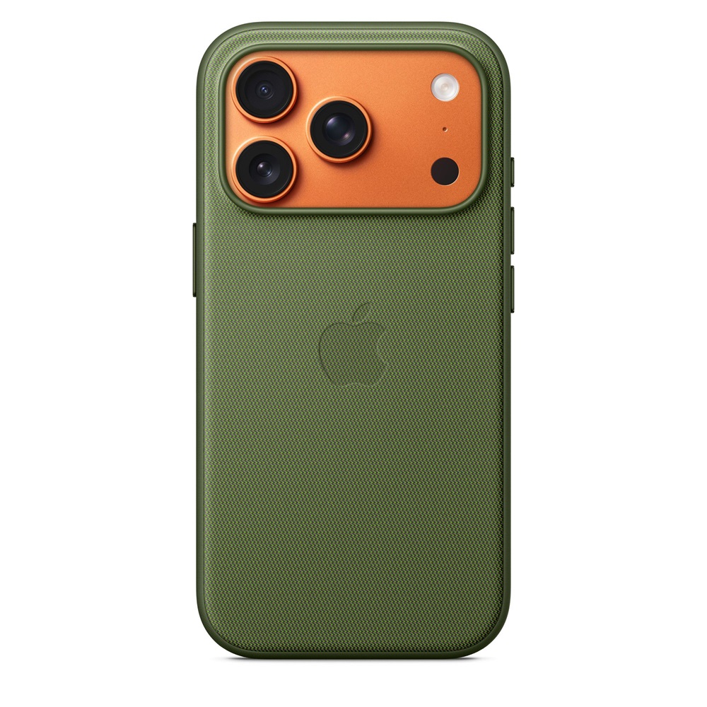 Apple mgf74zm/a iPhone 17 Pro TechWoven MagSafe zöld szövet tok