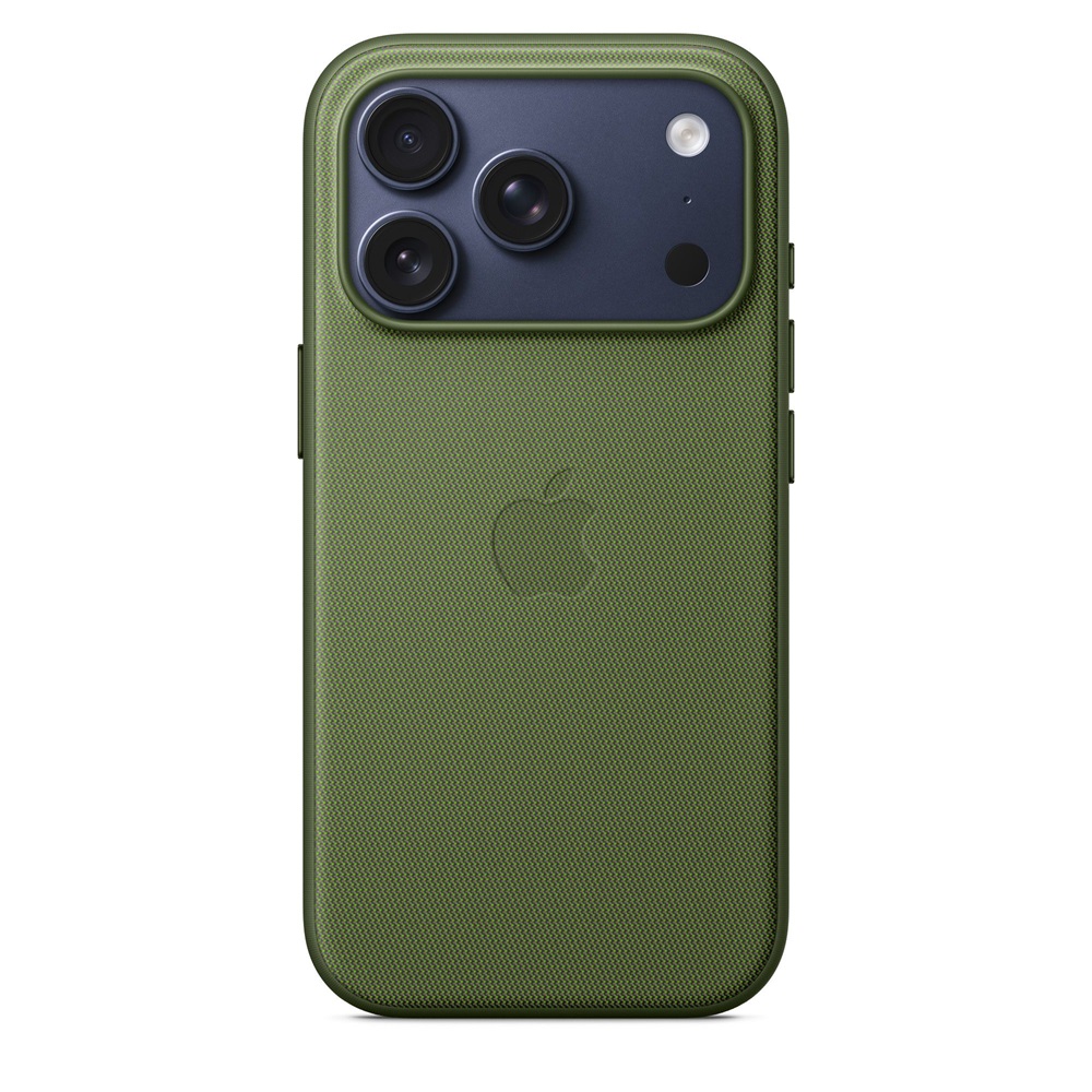 Apple mgf74zm/a iPhone 17 Pro TechWoven MagSafe zöld szövet tok