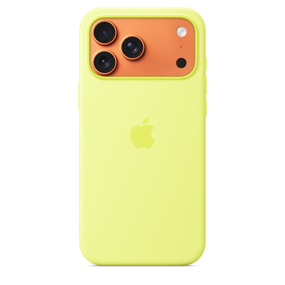 Apple mgfm4zm/a iPhone 17 Pro Max MagSafe neonsárga szilikon tok
