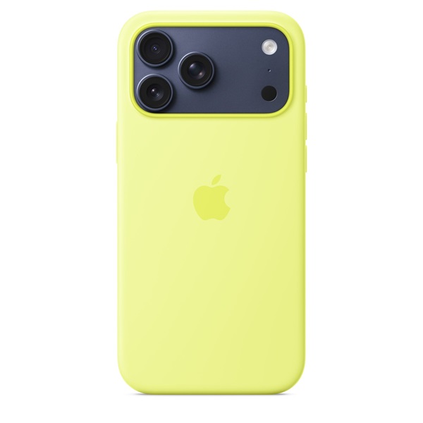 Apple mgfm4zm/a iPhone 17 Pro Max MagSafe neonsárga szilikon tok