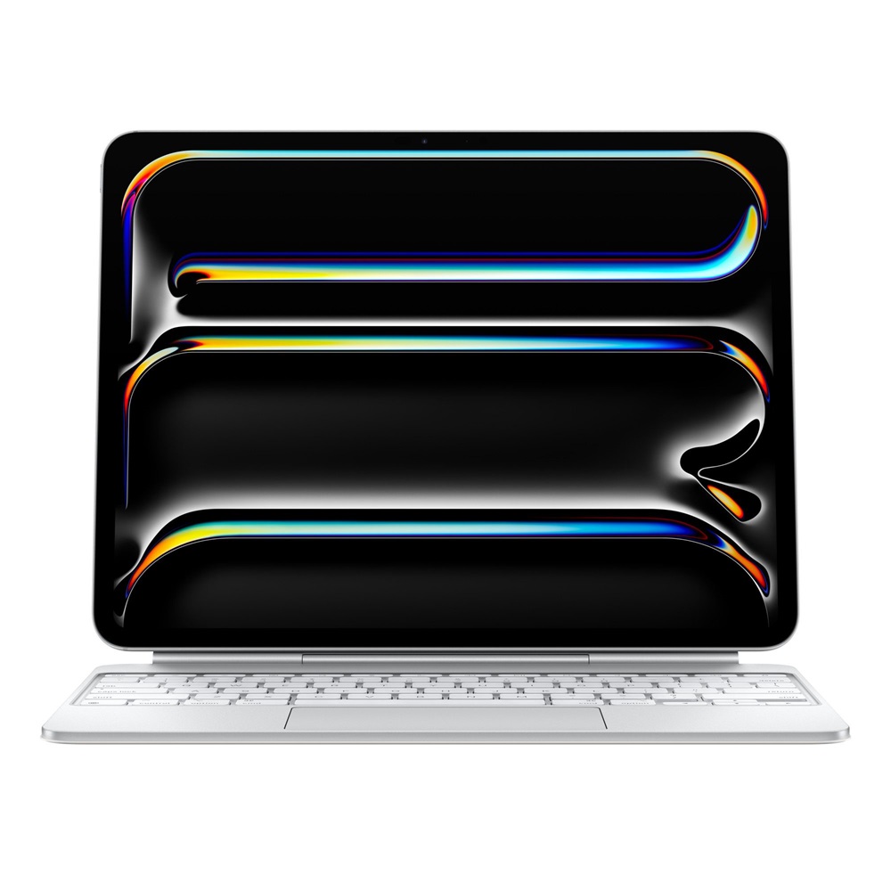 Apple mwr43mg/a iPad Pro 13" (M4) Magic Keyboard HUN fehér billentyűzetes tok