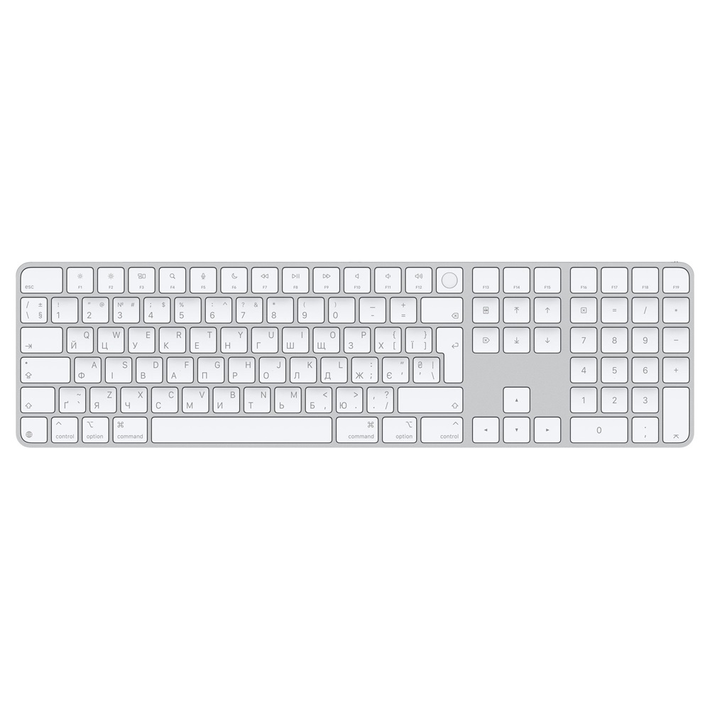 Apple mxk73ua/a Magic Keyboard (2024) Touch ID & Numpad UA fehér billentyűzet