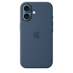 Apple myy23zm/a iPhone 16 farmerkék szilikon MagSafe hátlap