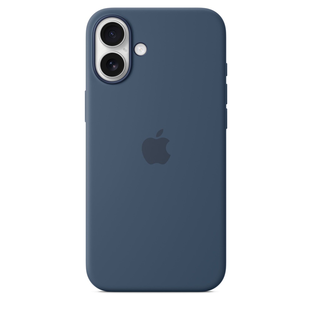 Apple myya3zm/a iPhone 16 Plus farmerkék szilikon MagSafe hátlap
