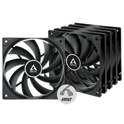 Arctic F12 PWM PST 120mm 5db fekete ventilátor