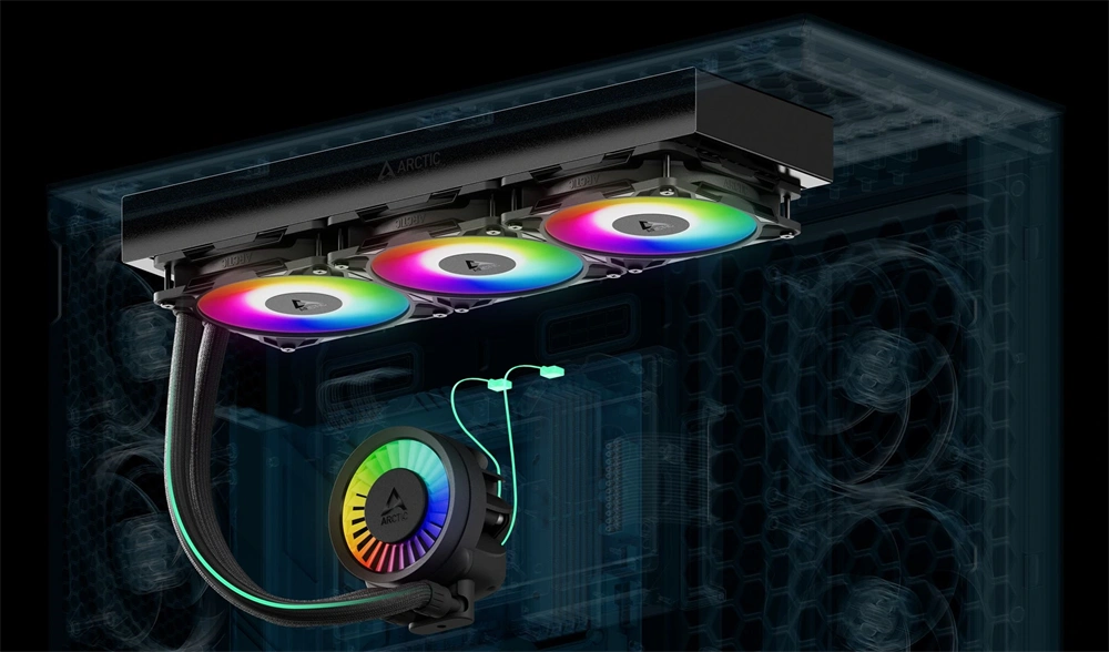 Arctic Liquid Freezer III Pro 420 A-RGB fekete vízhűtéses processzor hűtő