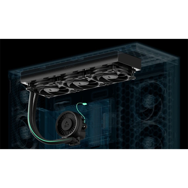 Arctic Liquid Freezer III Pro 420 A-RGB fekete vízhűtéses processzor hűtő