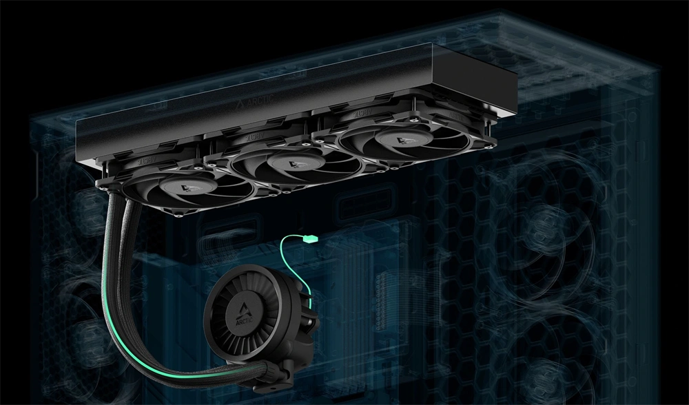 Arctic Liquid Freezer III Pro 420 A-RGB fekete vízhűtéses processzor hűtő