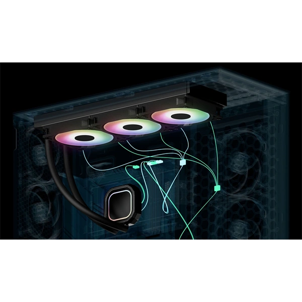 Arctic Liquid Freezer III Pro 420 A-RGB fekete vízhűtéses processzor hűtő
