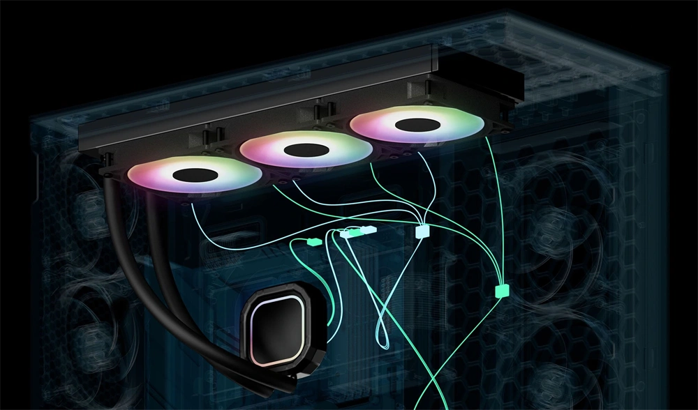 Arctic Liquid Freezer III Pro 420 A-RGB fekete vízhűtéses processzor hűtő