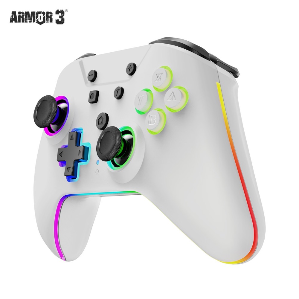 Armor3 M07619-WHHE NuRival Nintendo Switch/OLED vezeték nélküli Hall Effect Stick fehér kontroller