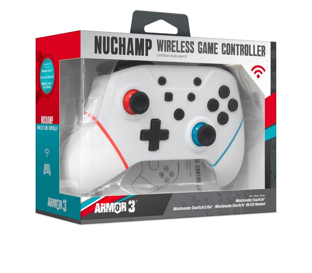 Armor3 M07467-WH NuChamp Nintendo Switch vezeték nélküli fehér kontroller