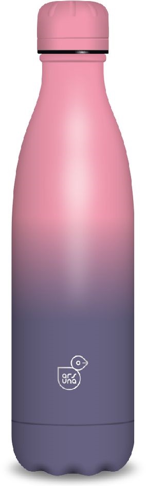 Ars Una 500 ml purple-dark pink duplafalú fémkulacs