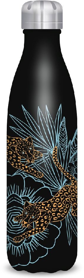 Ars Una 500ml-es Catalina fekete duplafalú fémkulacs