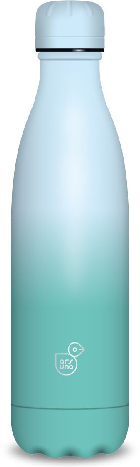 Ars Una 500ml-es Gradient türkiz-világoskék duplafalú fémkulacs