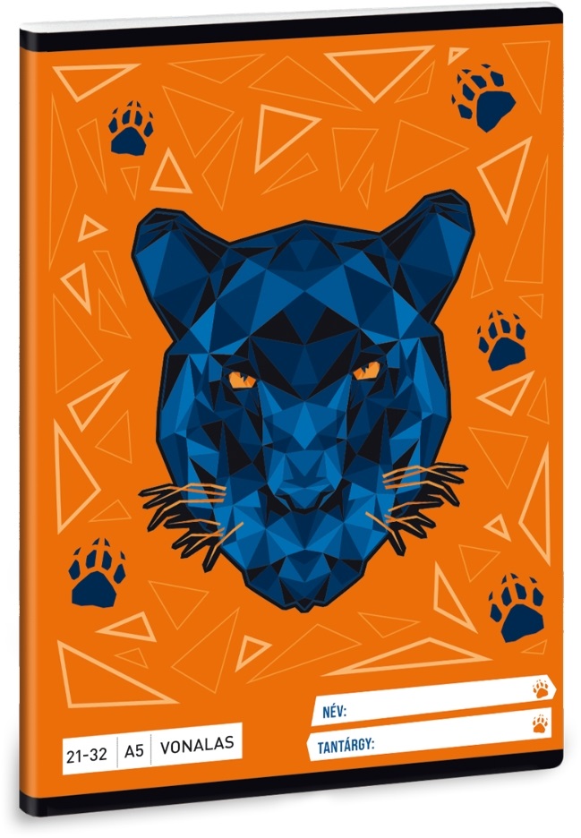 Ars Una Black Panther A5 21-32 vonalas füzet