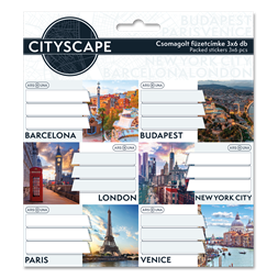 Ars Una Cityscape 25 (5482) 3x6 db füzetcímke