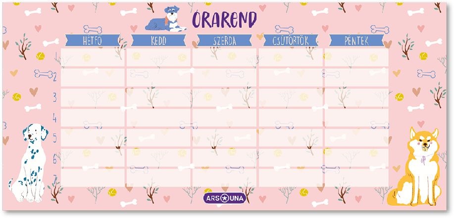 Ars Una Doggy Friends 23 (5268) 1 lapos órarend