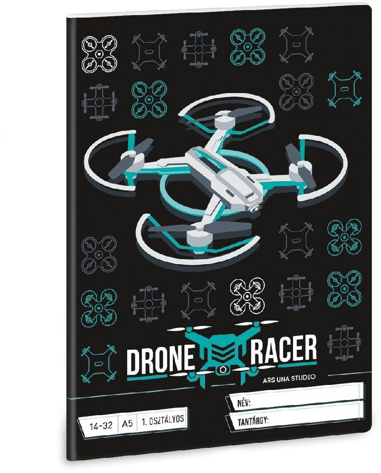 Ars Una Drone Racer 5131 A5 14-32 1. osztályos vonalas füzet