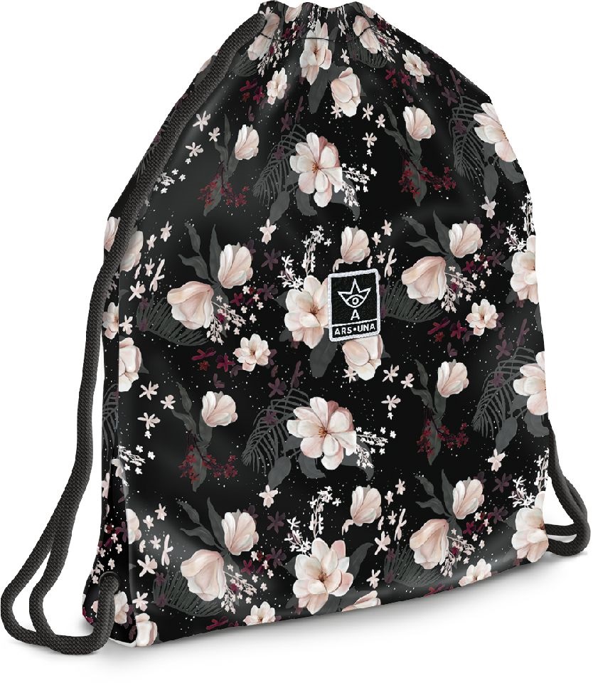 Ars Una Flowery Black 24 (5374) tinédzser sportzsák