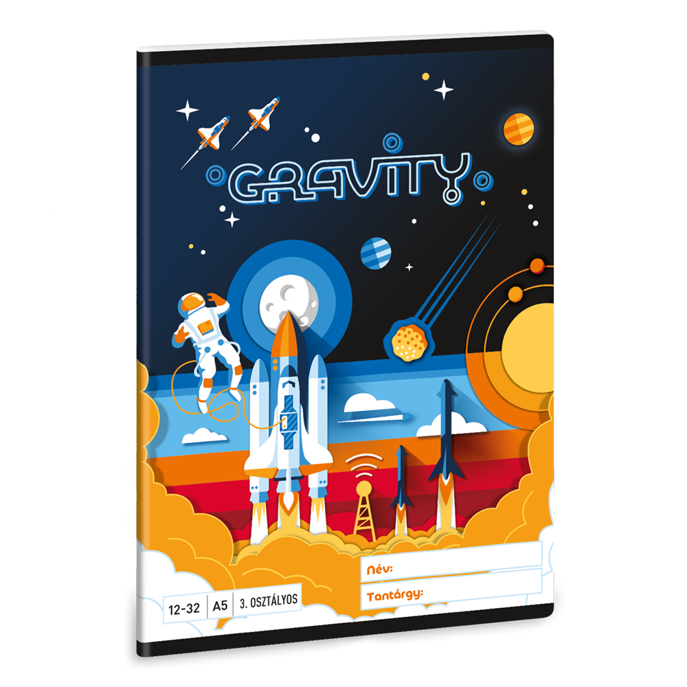 Ars Una Gravity 24 (5367) A5 12-32 3. osztályos vonalas füzet
