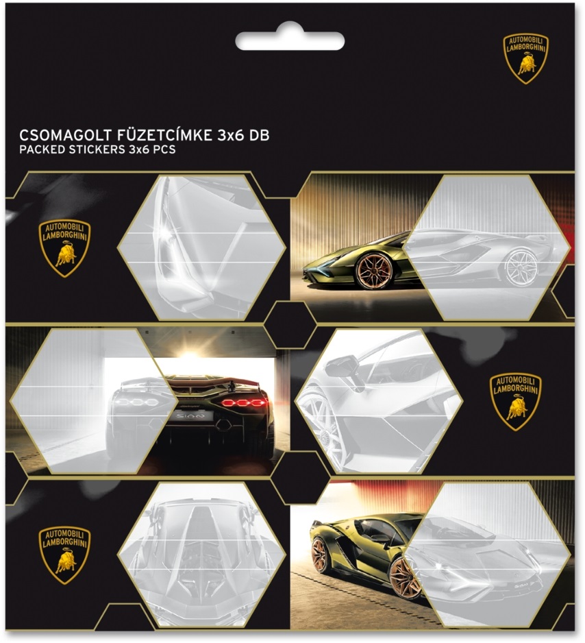 Ars Una Lamborghini 3x6db füzetcímke