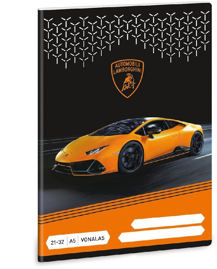 Ars Una Lamborghini 5125 A5 21-32 vonalas füzet