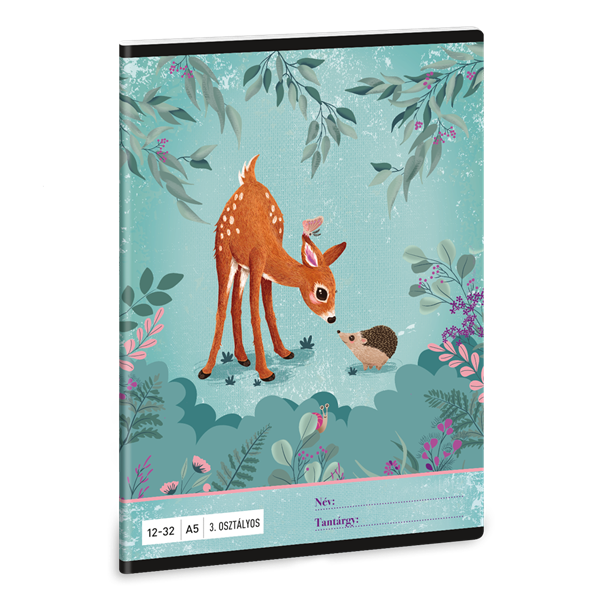 Ars Una My Secret Garden 24 (5339) A5 12-32 3. osztályos vonalas füzet