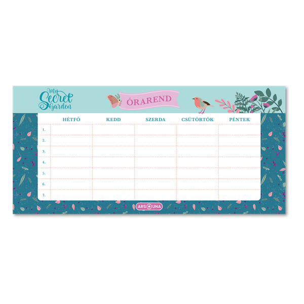 Ars Una My Secret Garden 24 (5339) egylapos órarend