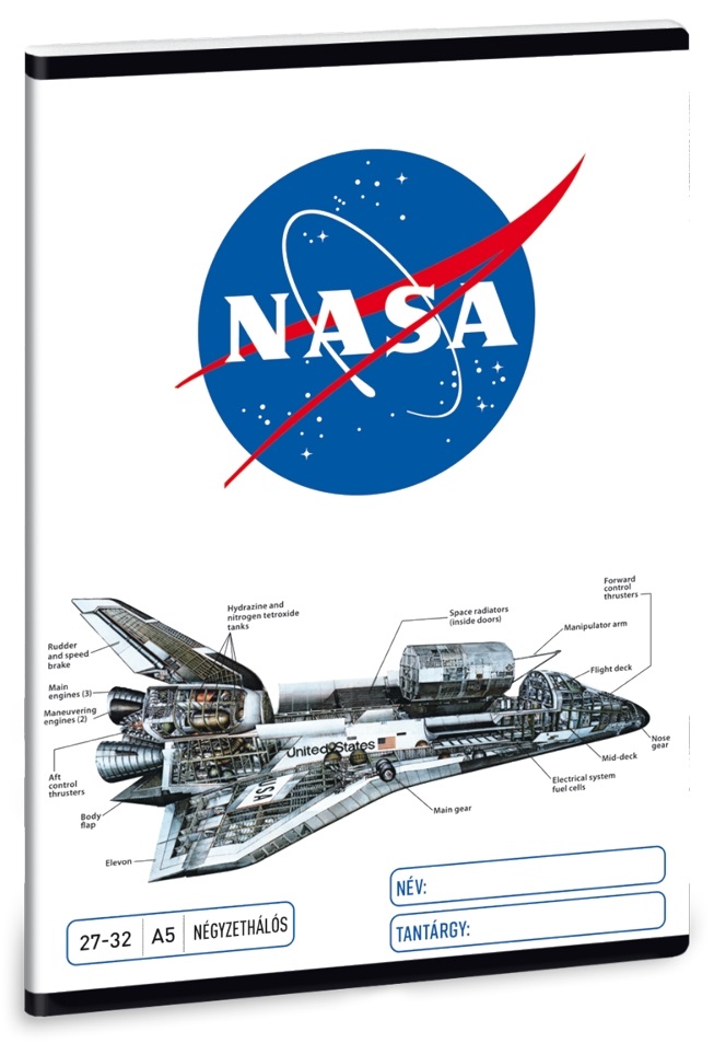 Ars Una Nasa-1 5063 A5 27-32 kockás füzet