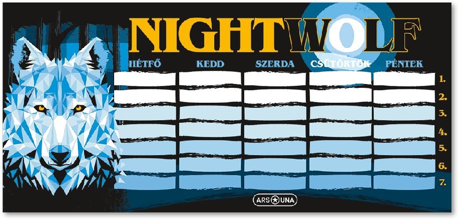 Ars Una Nightwolf 23 (5257) 1 lapos órarend