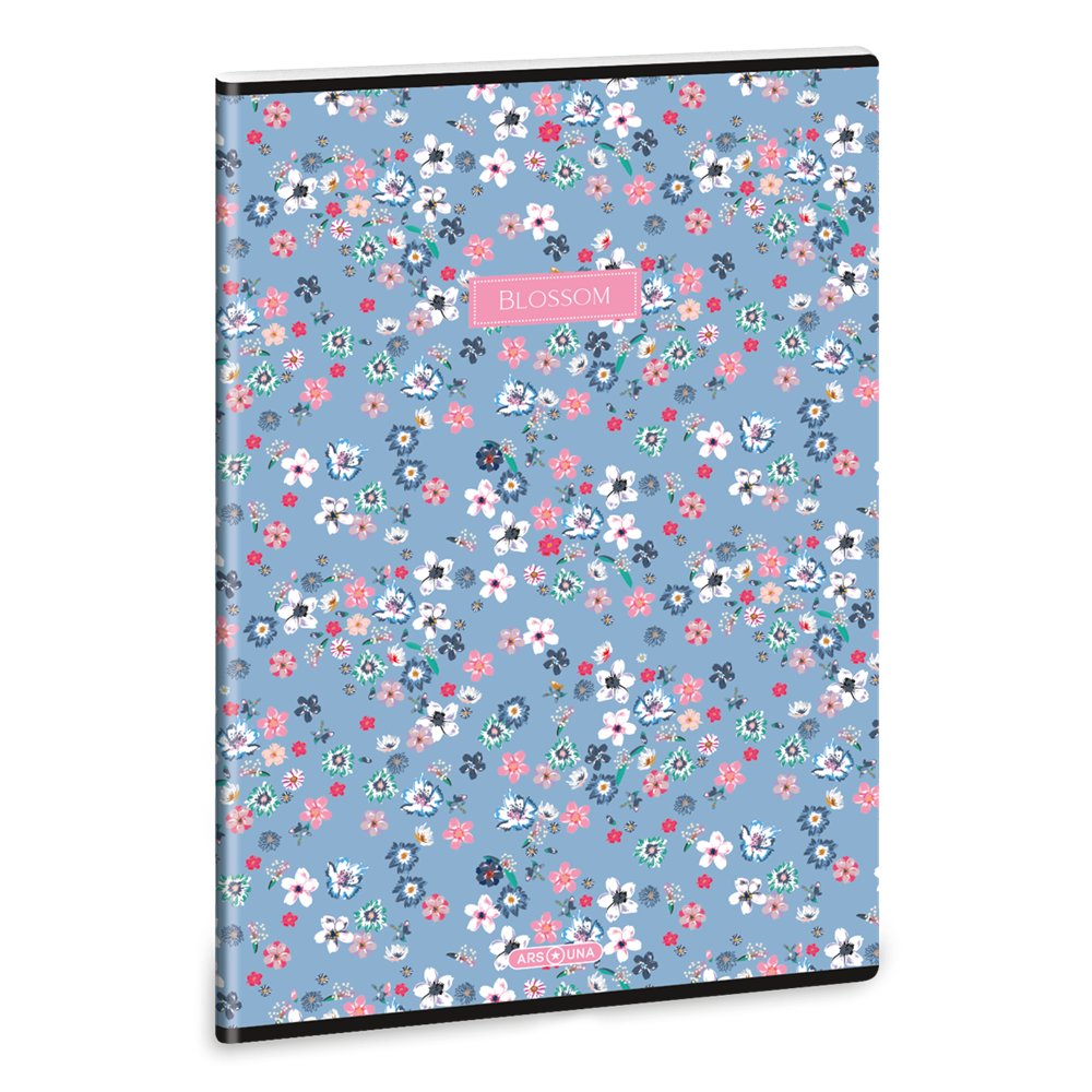 Ars Una Pearl Blossom Blue 24 (5376) A4 extra kapcsos vonalas füzet