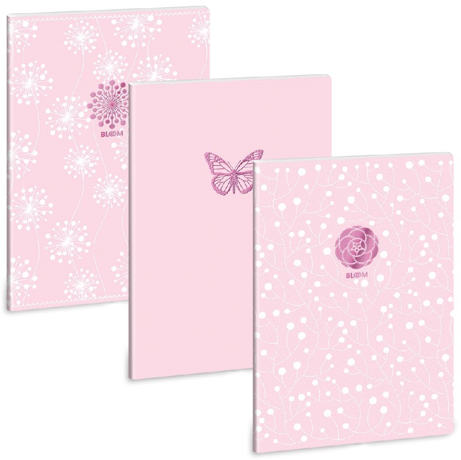 Ars Una Pink Spring 22 (5242) A4 extra kapcsos vonalas füzet