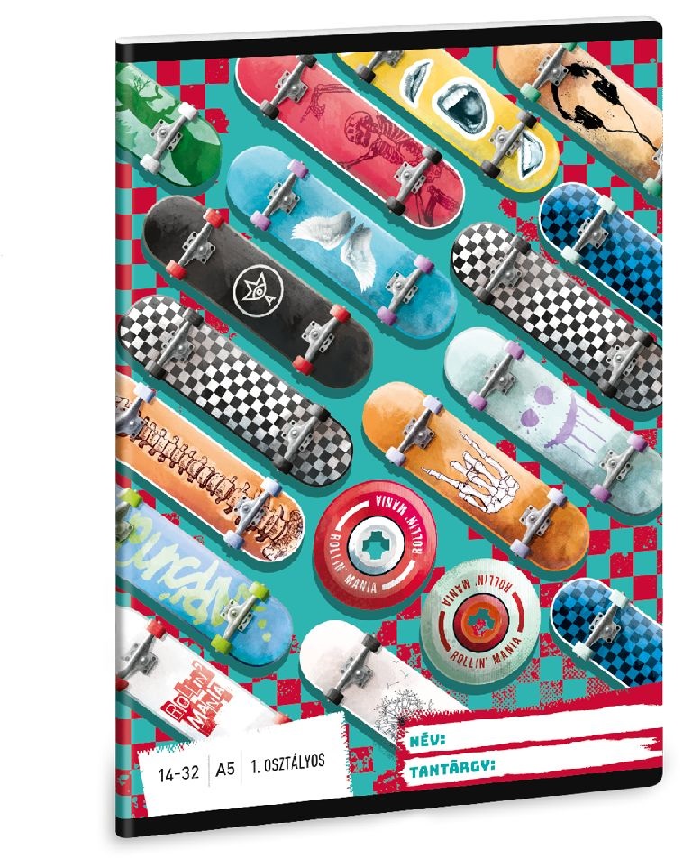 Ars Una Rollin Mania 22 (5228) 14-32 1.osztályos vonalas füzet