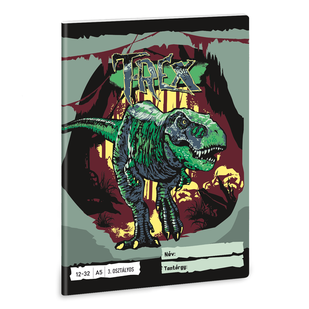 Ars Una T-Rex 24 (5346) A5 12-32 3. osztályos vonalas füzet
