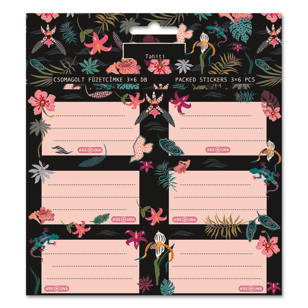 Ars Una Tahiti 25 (5461) 3x6 db füzetcímke