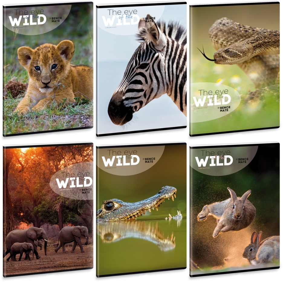 Ars Una The eyes of the wild A5 extra kapcsos kockás füzet